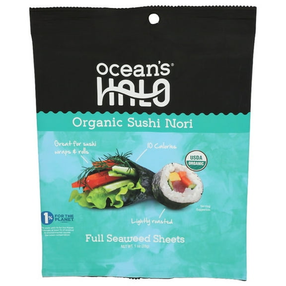 (Pack of 12) Oceans Halo Sushi Nori Full Sheets 1 oz