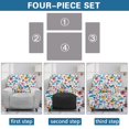 thumbnail image 5 of Yuyamidu Floral Reclining Chair Covers 4 Pieces Soft Recliner Sofa Slipcovers with Pocket Easy to Install Slip Covers for Recliners with Arms Non Slip Furniture Protector, 5 of 8