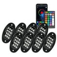 thumbnail image 4 of Tomshoo Lámpara de automóviles, lámpara de lámpara de motor Aplicación Suv Off Atv Utv 24 Clave Road Led Suv Atv Con Función Clave Sync App Bt Led 8pcs, 4 of 8