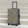thumbnail image 5 of Yiaed Modern Excavator Print Travel Luggage Cover Suitcase Protector Fits 18-32 Inch Luggage Wheel Covers Patterned Elastic Luggage Anti-scratch（No luggage）-Small, 5 of 5