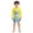 Yellow, variant on Boys Swimsuits Size 3-4Y Long Sleeve Swim Tees Trunks Shark Print Sun Swimwear Beach Pool Kids 2 Piece Swimsuit