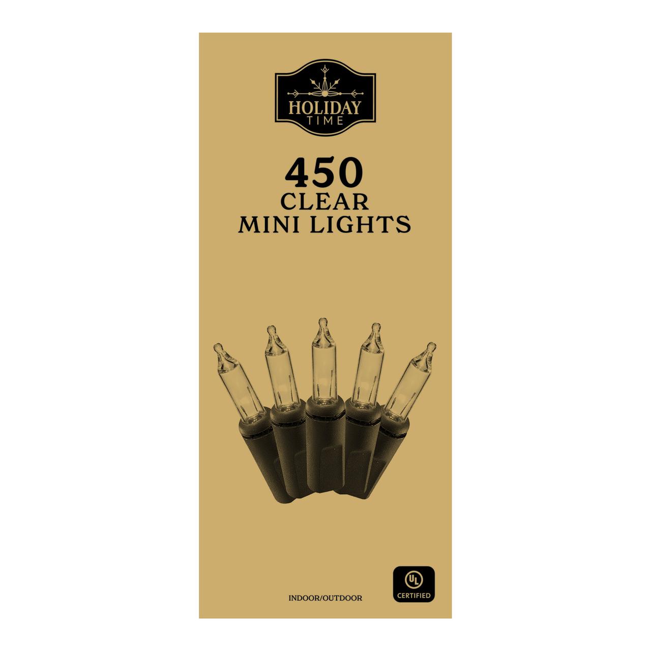 Holiday Time 450-Count Clear Incandescent Mini Christmas Lights, 93.5 Feet - image 3 of 4