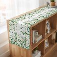 thumbnail image 6 of Table Runners 70 Inches Long Dress Scarves, St Patrick's Day Farmhouse Coffee/Dining/Kitchen Table Decor, Holiday Table Runner, Spring Leaves Green Botanical Flowers Plants 13x70 Inch, 6 of 9