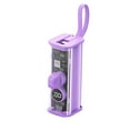 thumbnail image 2 of Sleek And Portable Transparent Capsule Power Bank With Built-in Cable 22W PD Fast Charging Technology And 5000mAh High Capacity, 2 of 8