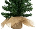 thumbnail image 6 of Northlight 1.5 FT Unlit Artificial Christmas Tree Mixed Green Pine in Burlap Base, 6 of 6
