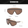 thumbnail image 2 of Forme a tendencia las gafas de sol populares de una sola pieza de las gafas de sol grandes del marco, hechas de PC, 2 of 5