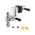 thumbnail image 1 of VEVOR Adjustable Trailer Hitch 2.5" Receiver 4" Drop Tri-Ball Hitch 18500 lbs, 1 of 9