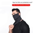 thumbnail image 1 of Pañuelo para la cabeza con protección solar de seda de hielo para colgar en la oreja, toalla triangular para montar al aire libre, protección solar transpirable, protección facial, máscara para el, 1 of 5