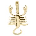 thumbnail image 3 of 10K Yellow Gold Round Diamond Scorpio Horoscope Pendant 1.05" Pave Charm 0.21 CT., 3 of 6