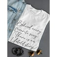 thumbnail image 3 of Favorite Song Untold Stories Shaped T-Shirt Women -Smartprints Designs, Female Medium, 3 of 4