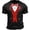 Black, variant on Mens Valentine's Day Graphic T Shirt Heart Print Casual Short Sleeve Tee Fit Crewneck Top Him Clothes