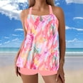 thumbnail image 1 of Traje de baño tankini de verano para mujer, talla grande, estampado, bikini dividido, traje de baño de dos piezas para mujer, trajes de baño tankini para mujer, traje de baño de 2 piezas para mujer, t, 1 of 6