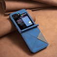thumbnail image 6 of Nalacover Compatible for Samsung Galaxy Z Flip 6 Folding Case, Premium PU Leather + TPU Bumper Shockproof Protection Anti-Scratches Slim Phone Cover for Samsung Galaxy Z Flip 6, Blue, 6 of 7