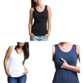 thumbnail image 1 of T-shirt Sans Manches Col Rond Été Allaitement Maternité, 1 of 8
