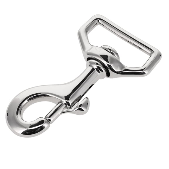 3600 Nickel Plate, Swivel Bolt Snap, Solid Brass-LL