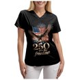 thumbnail image 6 of GEWSEY Womens Heart Printed Animals Nurse Uniforms 2026 Scrub Tops for Women, Short Sleeve V Neck Scrub Shirt with Pockets (Red, S), 6 of 8
