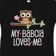 thumbnail image 4 of Inktastic My Babcia Loves Me Girl Owl Girls Toddler T-Shirt, 4 of 5