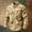 01 Khaki, variant on YueHuiYing Men's Retro Camouflage Print Long Sleeve Button Down Shirt Breathable Durable Casual Top For Outdoor Activities Hiking Camping And Everyday Wear