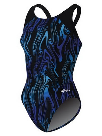 DOLFIN Female Aero Print HP Back One Piece Swimsuit 