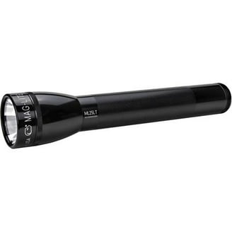 Maglite 2 C-Cell LED Flashlight, Black, Lite with Batteries, 300+