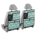 thumbnail image 2 of Cats milk teal cute pattern 83 Pack Kick Mat Backseat Protector,Car Seat Back Protectors with Pocket Storage Organizer for Car, SUV, Minivan or Truck Seats, 2 of 5