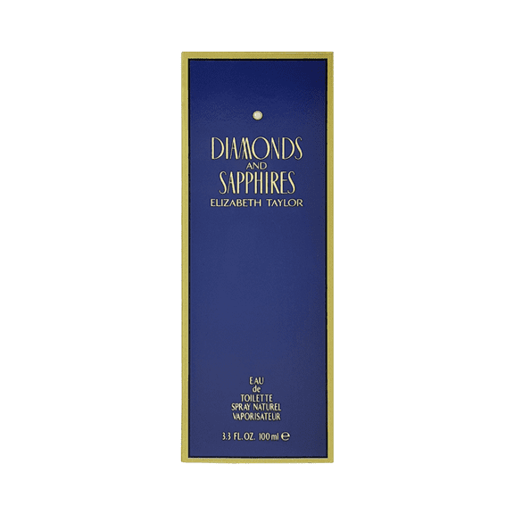 DIAMONDS & Sapphires by Elizabeth Taylor Eau De Toilette Spray 3.4 oz for Women - Brand New