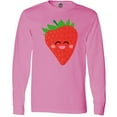thumbnail image 3 of Inktastic Strawberry Kawaii Long Sleeve T-Shirt, 3 of 5