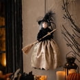 thumbnail image 5 of Kitchen Witch Doll Black Gold Hanging Figure for Halloween Party Decor Indoor Outdoor Mantel Home Display, 5 of 5