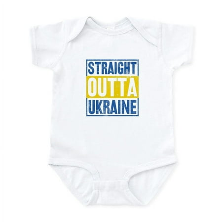 

CafePress - Straight Outta Ukraine Support Ukraine Body Suit - Baby Light Bodysuit Size Newborn - 24 Months