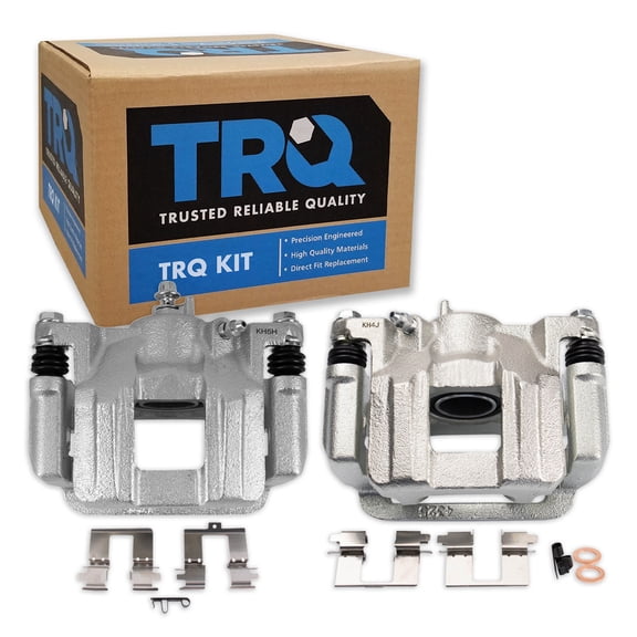 TRQ Rear Driver and Passenger Side Brake Caliper Set Caliper Brackets Fits 2011-2017 Honda Odyssey Rear