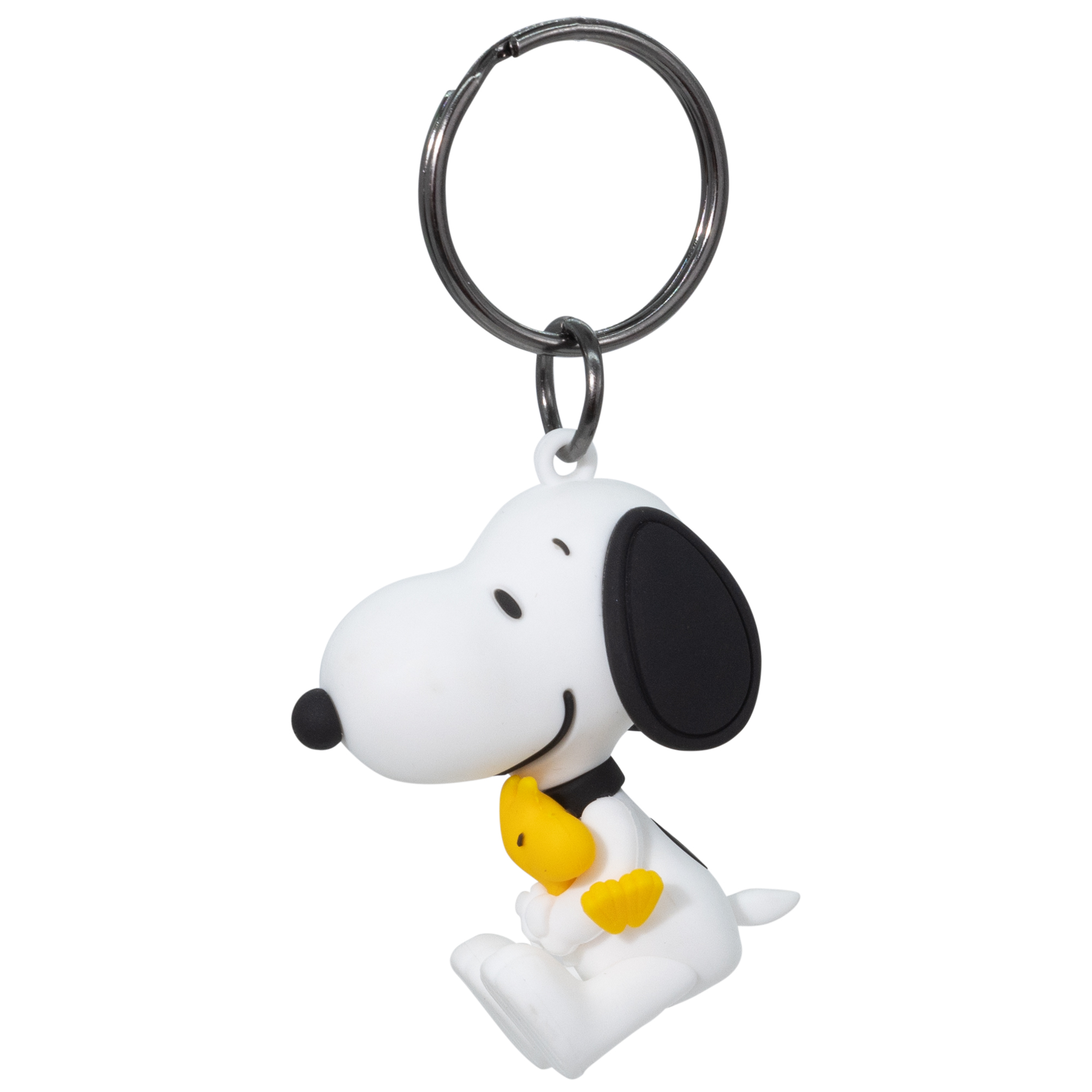 Yupbizauto Peanuts Snoopy & Woodstock 3D Keychain with Little Tree Air Freshener – Officially Licensed Car Key Ring Bundle Gift Set for Bags, Keys & Backpacks