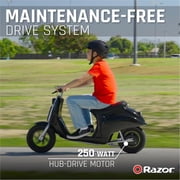 Razor Pocket Mod - Miniature Euro-Style Electric Scooter for Ages 8+, Onyx - Black