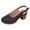 1Black, variant on Womens Slingback Sandals Closed Toe Hollow out Chunky Heels Arch Support Daily Work Dress Shoes Casual Pumps Brown Size 6.5