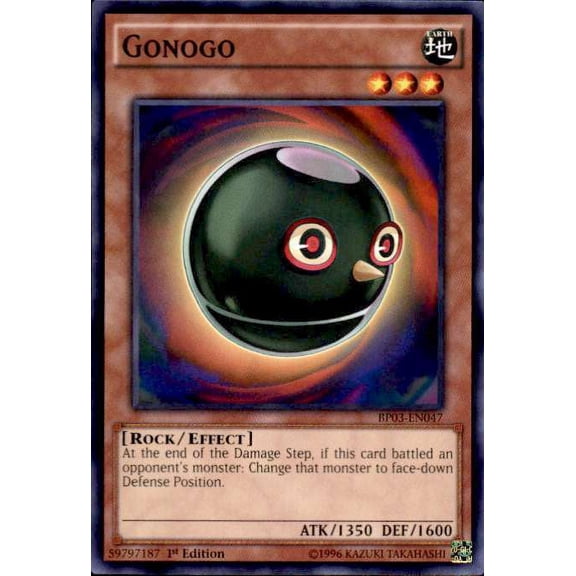 YuGiOh Battle Pack 3 Monster League Shatterfoil Common Gonogo BP03-EN047 (Shatterfoil)