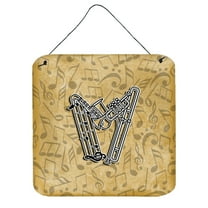 Letter W Musical Instrument Alphabet Wall or Door Hanging Prints