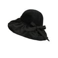 thumbnail image 2 of Spencer Women's Foldable Floppy Hat Wide Brim Bowknot UV Protection Sun Hat Summer Straw Beach Cap, 2 of 7