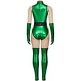thumbnail image 4 of MK Jade Sexy Green Jumpsuit Kombat Suit with Mask Ninja Fighter Outfit, 4 of 7