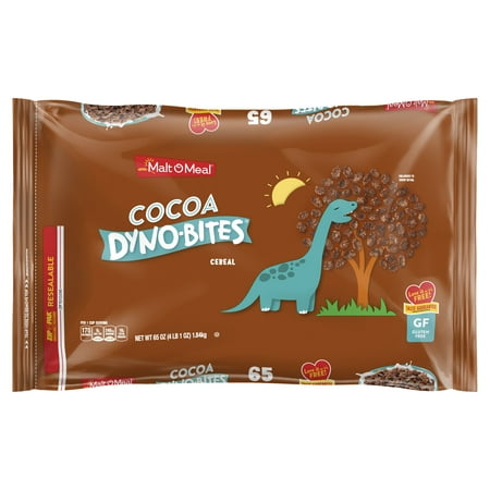Malt-O-Meal Cocoa Dyno Bites Gluten Free Breakfast Cereal, 65 OZ Resealable Cereal Bag
