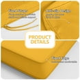 thumbnail image 4 of Snubbull 3 Pack Loveseat Cushion Set, 36" x 18" x 3" Waterproof Outdoor Chair Replacement Cushions for 4-Seater Wicker Rattan Patio Furniture, Yellow, 4 of 6