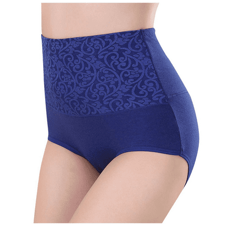 Fulorrnie Underwear for Women Plus Size High Waist Breathable Comfort Panties Briefs Moisture Wicking Elastic Panty Blue XXXL