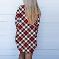 thumbnail image 4 of IROINNID Women's Open Front Jacket Print Long Sleeve Casual Christmas Coat Cardigan With Pocket Casual Tops, Red, 4 of 8