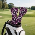 thumbnail image 5 of Yuyamidu Hippie Skull Golf Club Head Covers Driver Headcover Hybrid Headcover Fairway Wood Head Covers Fashion Golf Headcovers PU Leather for Golf Clubs, 5 of 8