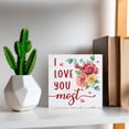 thumbnail image 6 of Zomyto 7x7 In Romantic I Love You Most Wooden Box Sign Valentines Day Decorations, 6 of 7