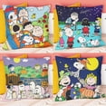 thumbnail image 2 of Almohada con estampado de anime de Peanuts, cojín suave con dibujos animados kawaii de Snoopy y Charlie Brown, cojín decorativo para sofá, silla, cama de coche, 2 of 4