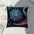thumbnail image 2 of Nawypu Pillow Covers Cases Purple Sun Moon Stars,Double-Sided Pattern Square Pillow Covers Sofa Cushion Covers for Living Room, 2 of 5