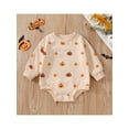 thumbnail image 2 of Seyurigaoka Baby Girls Boys Halloween Jumpsuits Autumn Pumpkin Print Loose Pullover Sweatshirts Rompers Tops for Toddler Newborn Infant Kids, 2 of 8