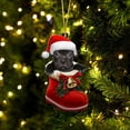 thumbnail image 1 of Riforla 1PC Santa Boot Christmas Dog Acrylic Ornament Christmas Dogs Ornament Christmas Stocking Animal Ornament Christmas Ornament Christmas Decoration Hangs Home Decor E, 1 of 6