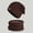 Coffee, variant on Women's 2 Piece Fleece Lined Knit Beanie and Neck Gaiter Set,Warm Winter Outdoor Cold Weather Hat Kit