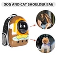 thumbnail image 4 of Mochila Transporte Gato Carrier Pet Backpack Transpirable Pet Outing Bag Space Pet Mochila (marrón claro) Ndcxsfigh Libre de BPA, 4 of 7