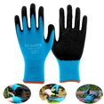 thumbnail image 1 of Guantes de jardinería resistentes y duraderos con palmas recubiertas para protección y agarre antideslizante, ideales para plantar, desmalezar y podar. Disponibles en tres tallas., 1 of 6